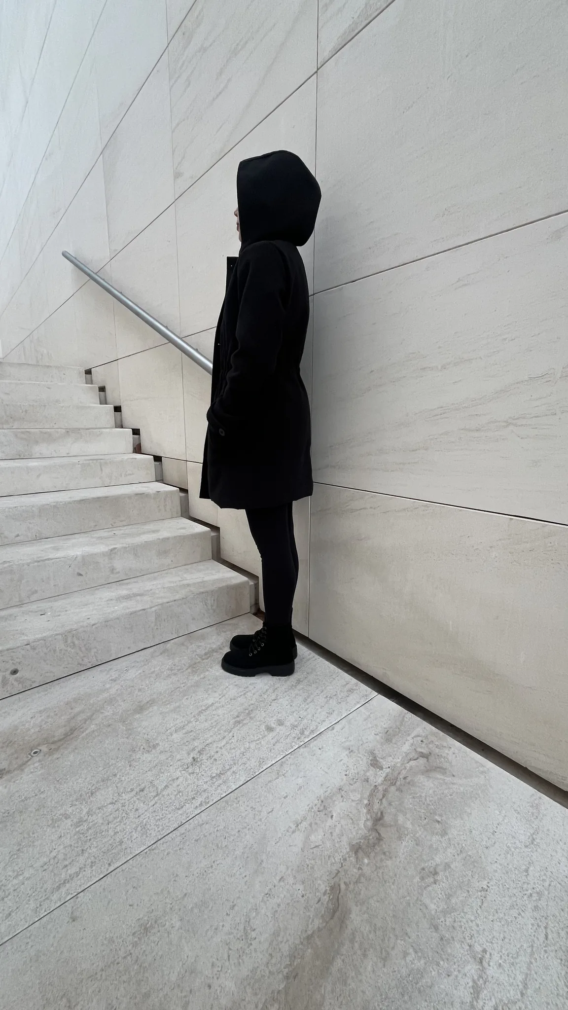 Alma — Luxury private photo session at Barcelona's CaixaForum patio